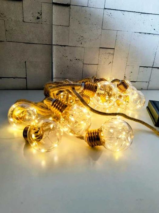 Lampki żarówki ogrodowe, na balkon z solarem