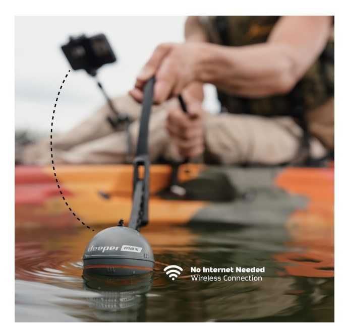 Ехолот Deeper Smart Sonar Max Новинка 2025 року (Chirp+ 3) + Кріплення