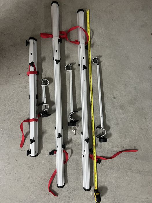 Calhas extensiveis porta bicicletas bola de engate auto caravana.