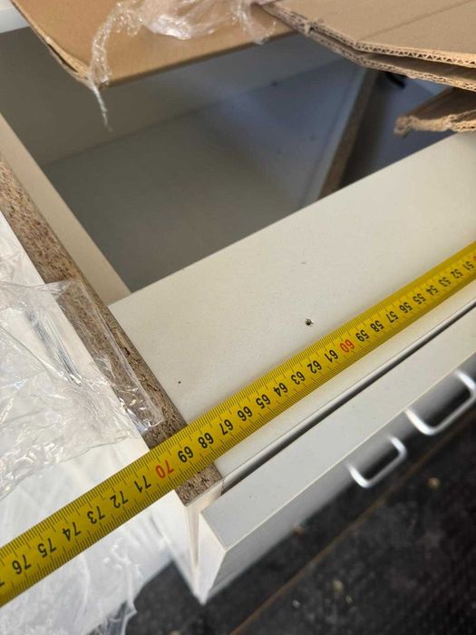 Szafka z szufladami kuchenna 70x81 biała połysk szafki  biuro dom