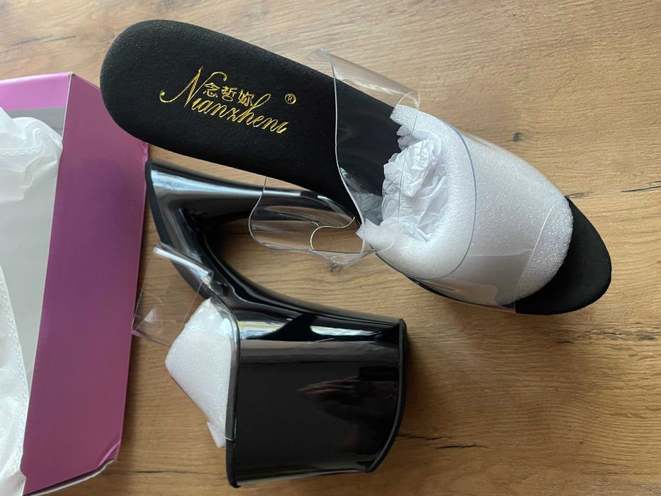 High heels pole dance platform czarne r41 - 26cm