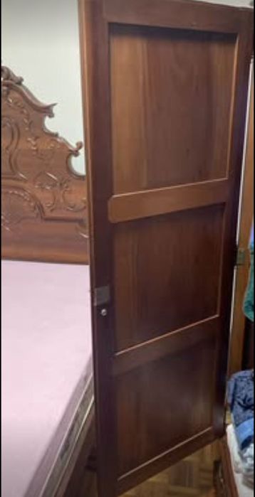 Mobília de quarto vintage,  completa em mogno