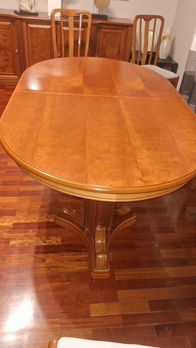 Mesa cadeira cerejeira