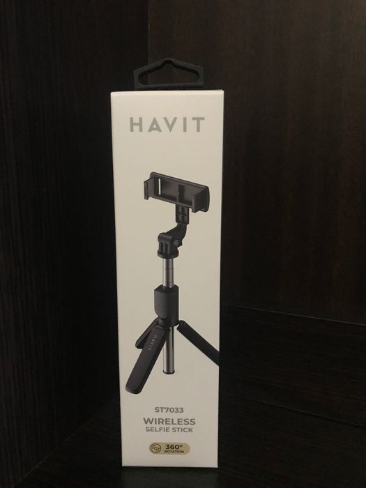 Трипод штатив бездротовий тримач селфі Havit 360 пульт