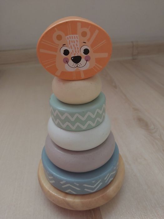 Piramida Układanka drewniana