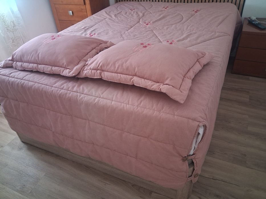Colcha de casal rosa