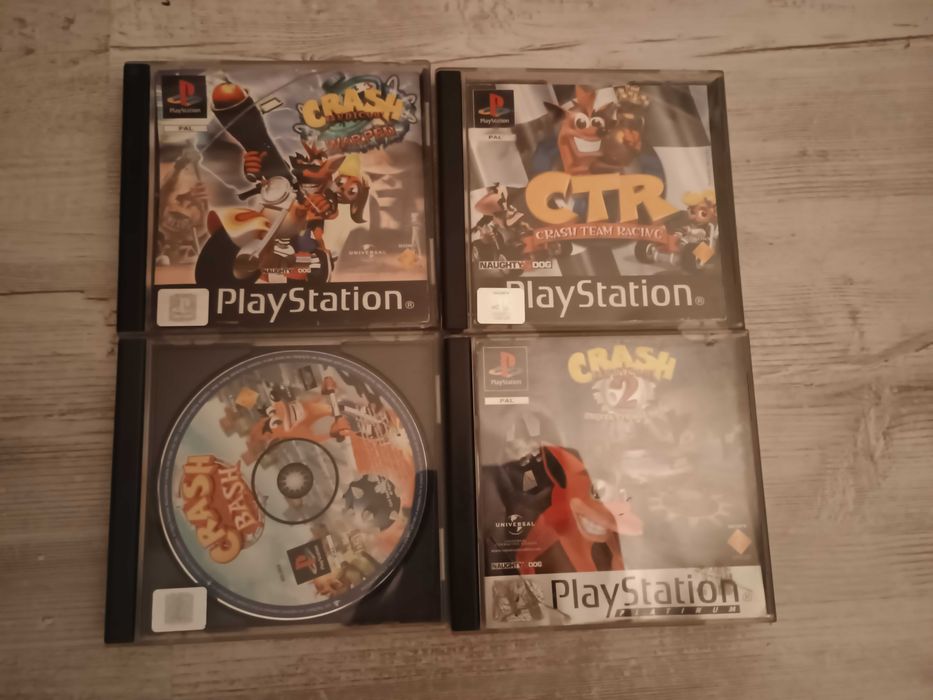 Gry Playstation Crash Bandicoot 2 Crash Bandicoot 3 Crash Team Racing Crash Bash