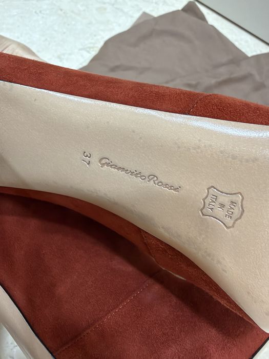 Замшеві ботильйони туфлі Gianvito Rossi оригінал Італія р. 37