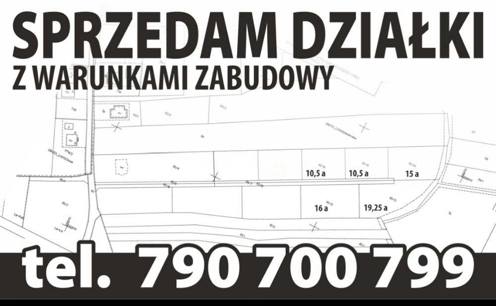Działka budowlana 10,67 ar z WZ | Machnówka | Chorkówka