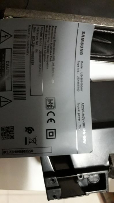 Tv Samsung UE49K5100AW peças