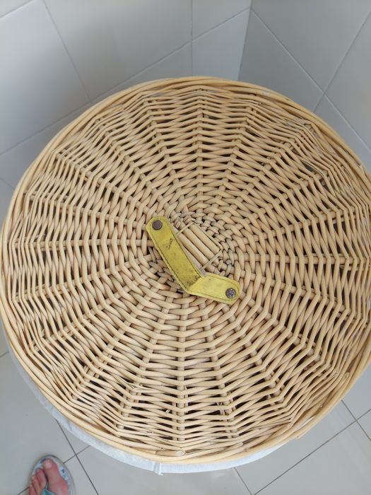 Cesto de vime  Amarelo