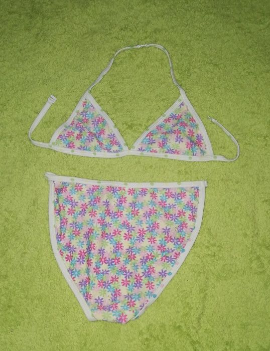Dwuczęściowy strój kąpielowy, bikini r. 140 9-10 lat