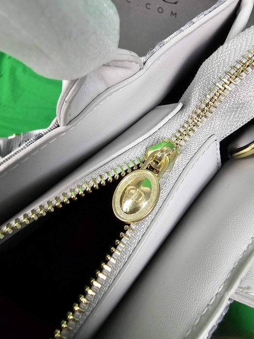 Torebka damska Christian Dior biznesowa nowość jasna płótno kuferek