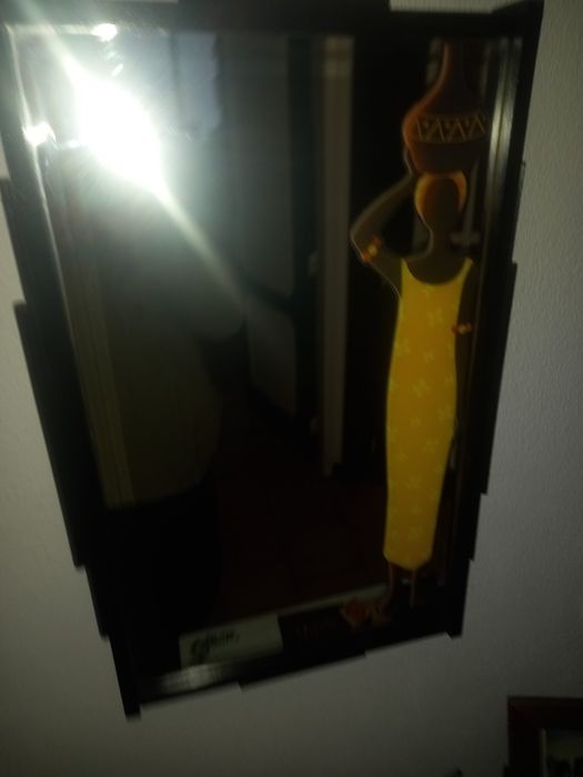 Espelho decorativo africano