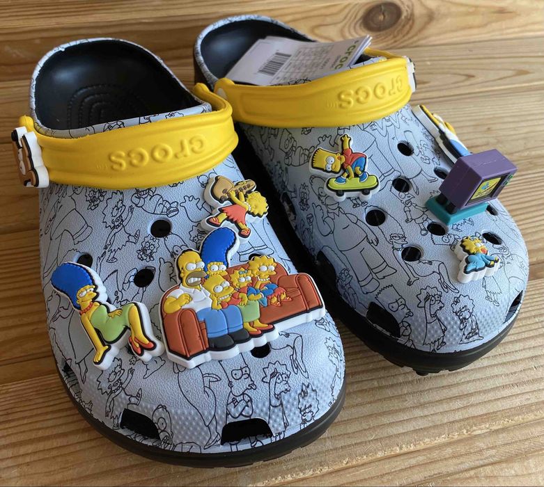 Crocs THE SIMPSONS CLASSIC CLOG , Кроксы Симсоны, Крокси Сімсони Гомер, Симсон, Симпсонс, Сімпсонс