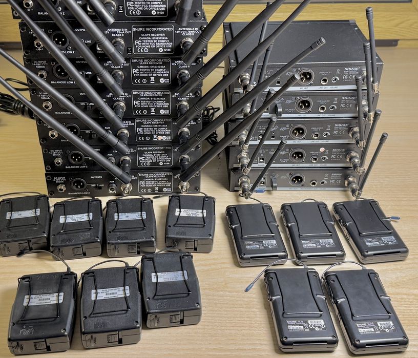 Shure SLX, Shure ULXP, радіомікрофон, бодіпак та головна гарнітура