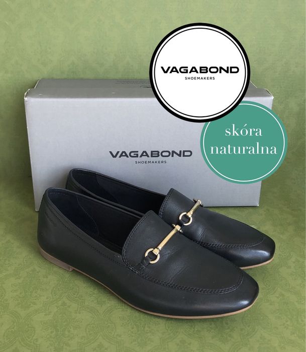 Nowe buty Vagabond Ayden loafersy loafers arket cos skórzane skóra naturalna licowa 39