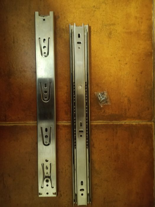 7 Conjuntos novos de corrediças de esferas de ferro inoxidável