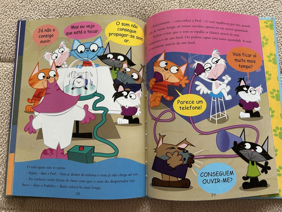 Livro juvenil “Os gatos do laboratório vêem a luz”