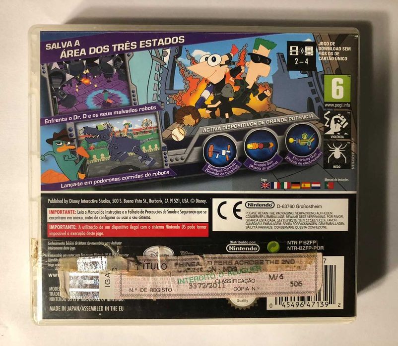 Jogo Nintendo DS Phineas and Ferb: Across the 2nd Dimension