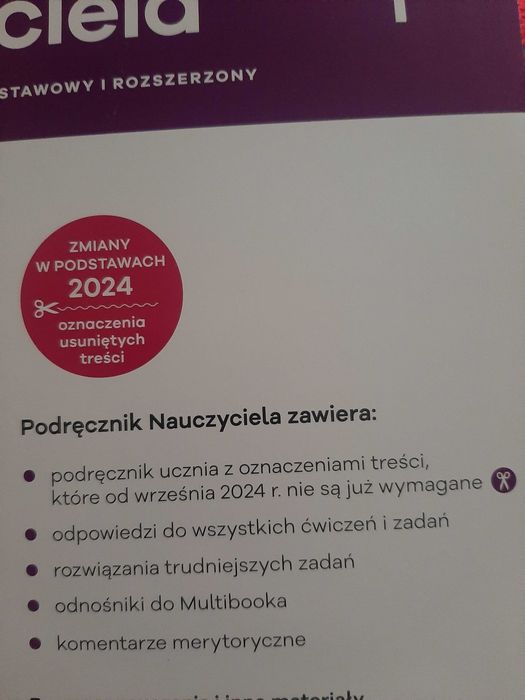 Nowa Matemattka 1. Podręcznik Nauczyciela. Nowa Era.  Edycja 2024.