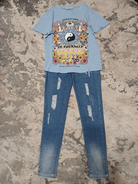 джинси, джинсова  спідниця.