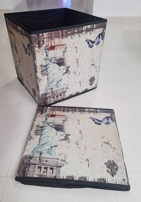 Caixas Arrumação Dobráveis 15L New York Liberdade