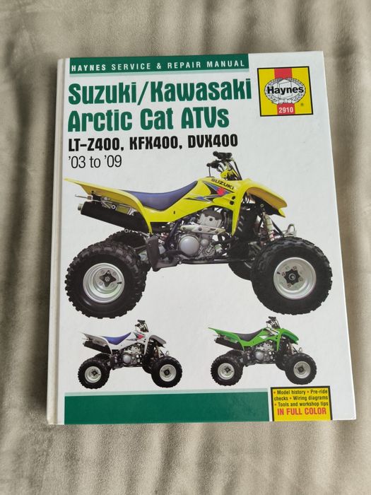 Livro Manual Suzuki LTZ400