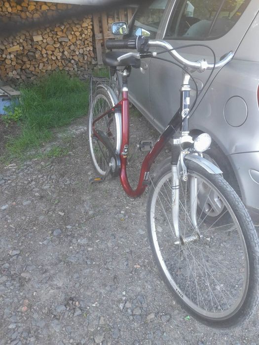 Rower miejski niemiecki 3 przerzutki amortyzatory