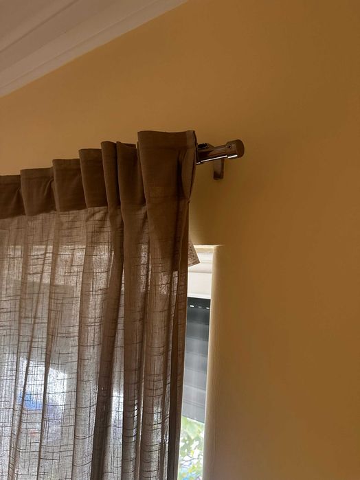 Cortinados IKEA + Varão Completo IKEA – Como Novos
