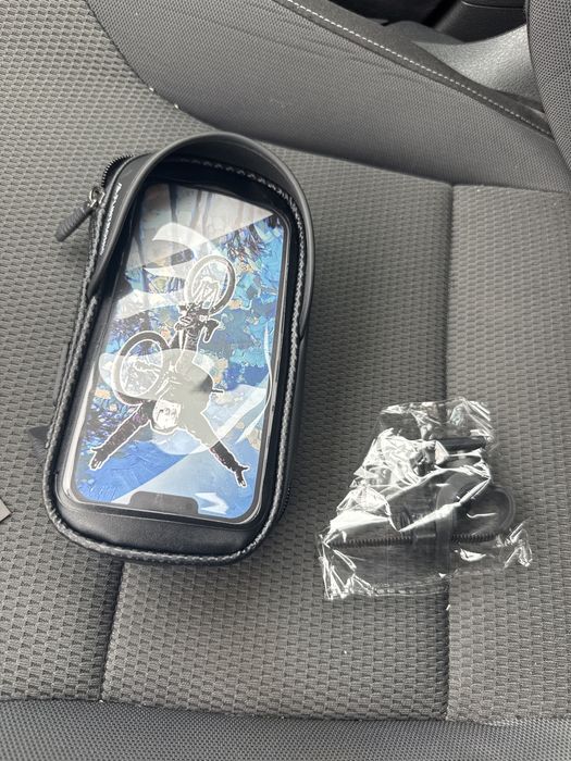 Suporte de telemóvel para bicicleta com suporte