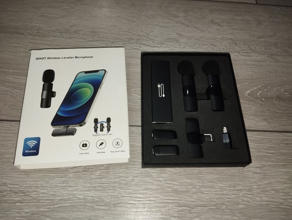 Bezprzewodowy mikrofon krawatowy