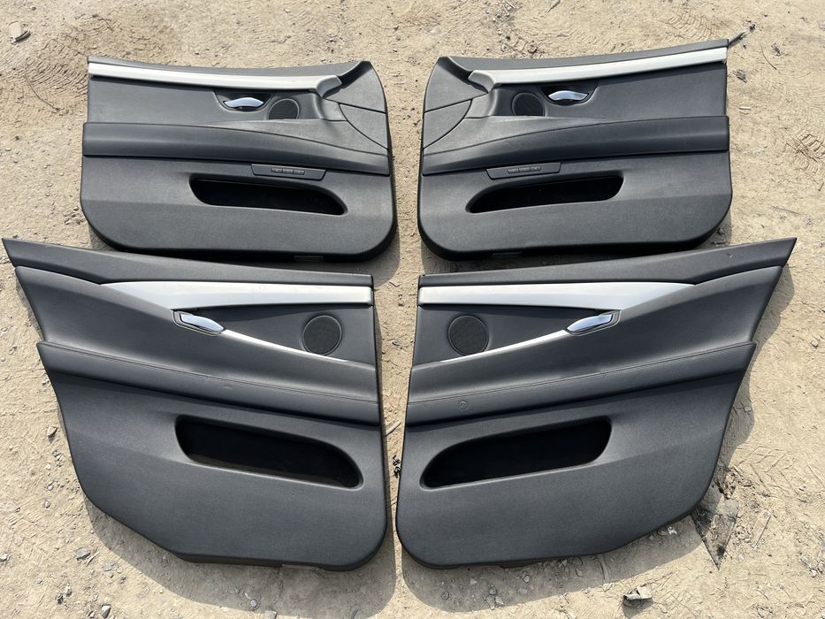 Boczki drzwi drzwiowe bmw f07 5GT skora czarna czarne Gran turismo Eu