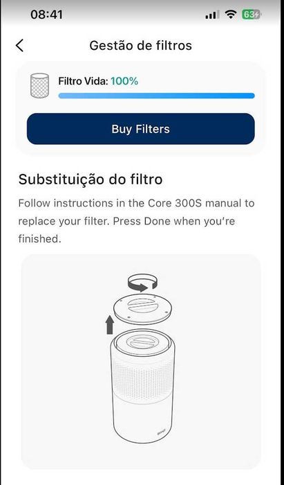 LEVOIT Core 300 Purificador de ar,filtro HEPA, 195 m³/h, c/garantia