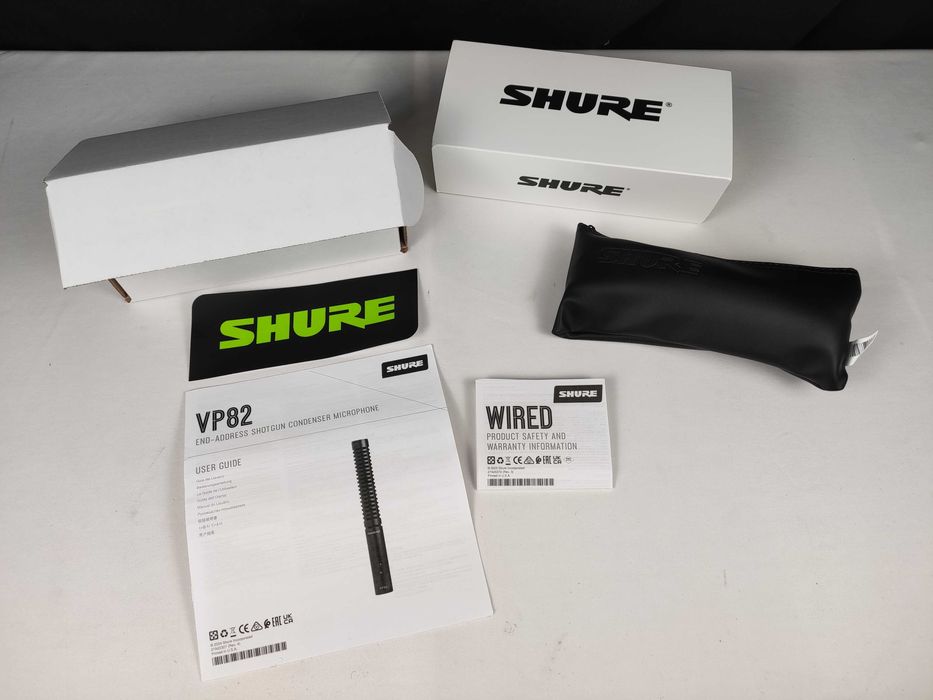 Microfone Shure VP82 Shotgun Novo