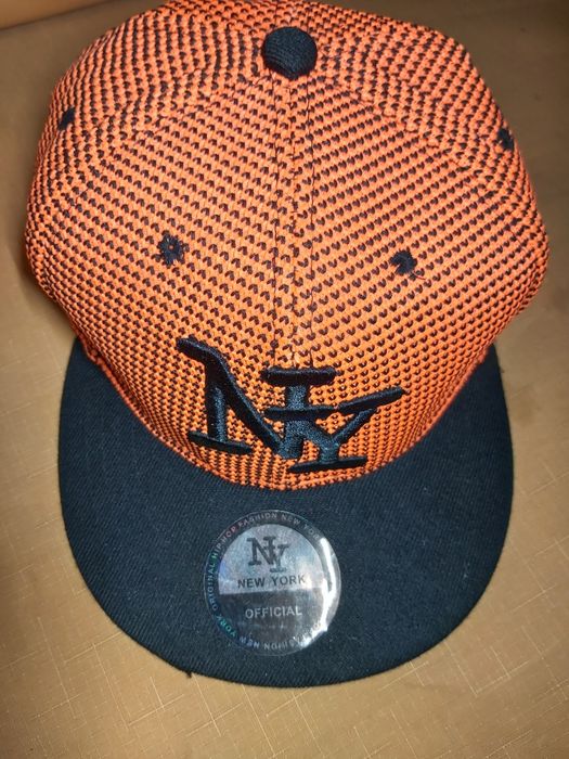 NY NEW YORK hip hop fashion official czapka z daszkiem Orange Orginal