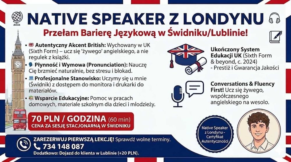NATIVE SPEAKER z Londynu | Przełam barierę | English with a British Accent!