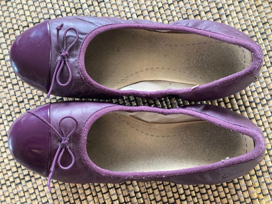 Baletki skórzane Clarks