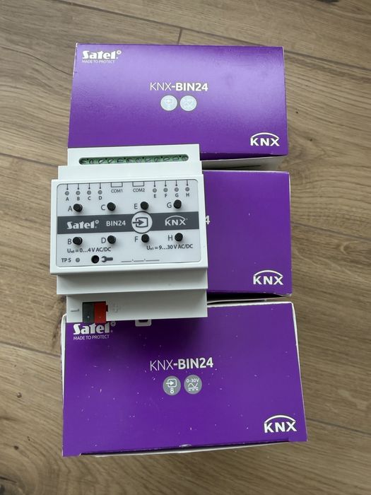 KNX  Aktor 8 wejsc  Satel KNX-BIN24 nowe