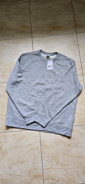 Nowa Bluza Nike Crewneck Szara Klasyczna Swoosh XXL męska