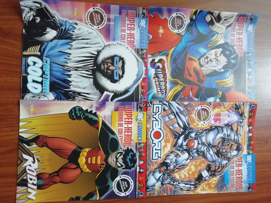 Magazines eaglemoss figuras de chumbo DC e Marvel