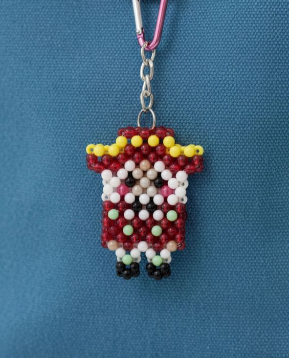 Брелок Лускунчик з бусін