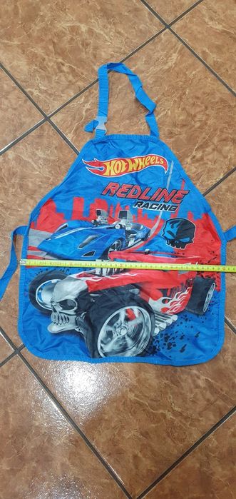 Fartuszek, fartuch dla dziecka na plastykę,  Hot Wheels