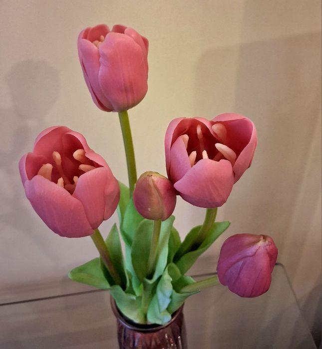 Тюльпани Білі,Рожеві,Бордові,Квіти.Латексні .Штучні