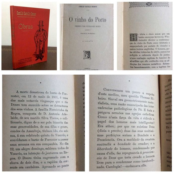 Camillo Cast. Branco. O Vinho do Porto. Processo D'Uma...Raro