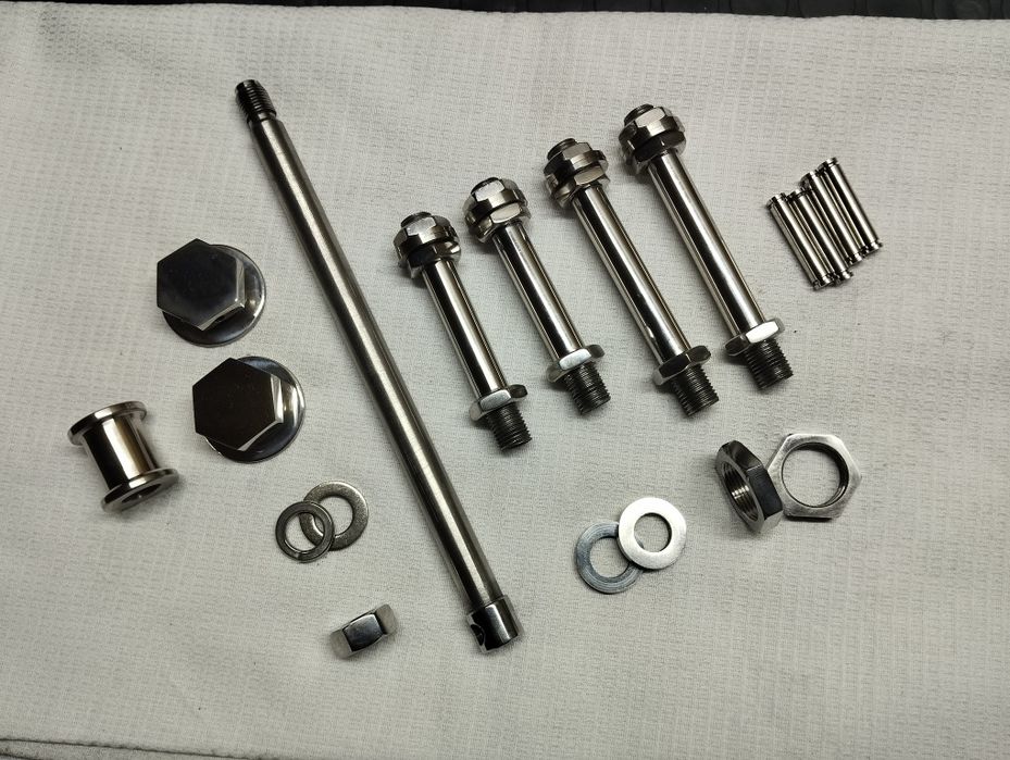 Ява чезет гайки вилки та осі колеса нержавійка