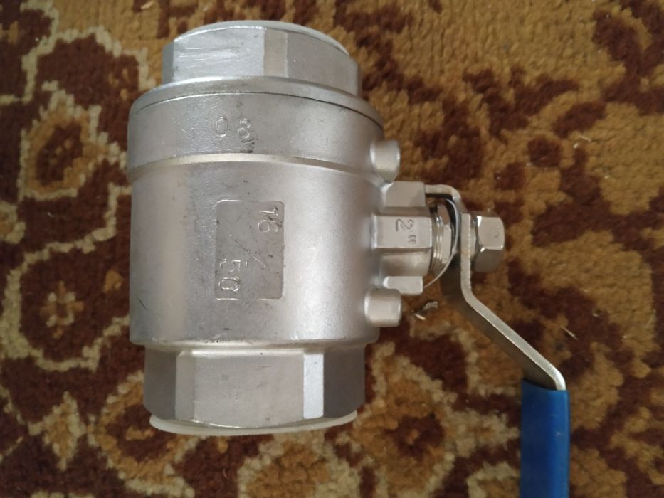 Шаровый кран муфтовый нержавеющий  Ду 32 мм Ру 16 кгс/см2