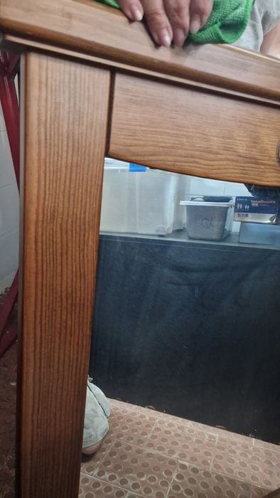 Espelho madeira maciça