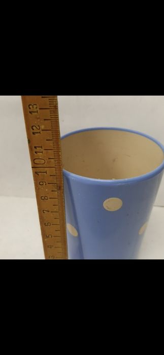 Kubek plastik w grochy DDR