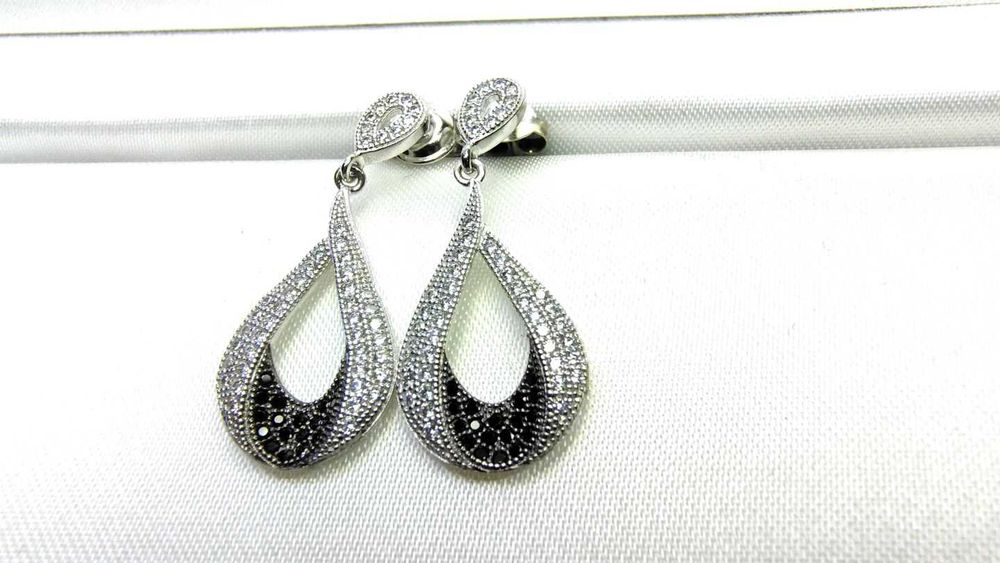 YES Scarlett Srebrne Kolczyki Z Cyrkoniami - próba 925